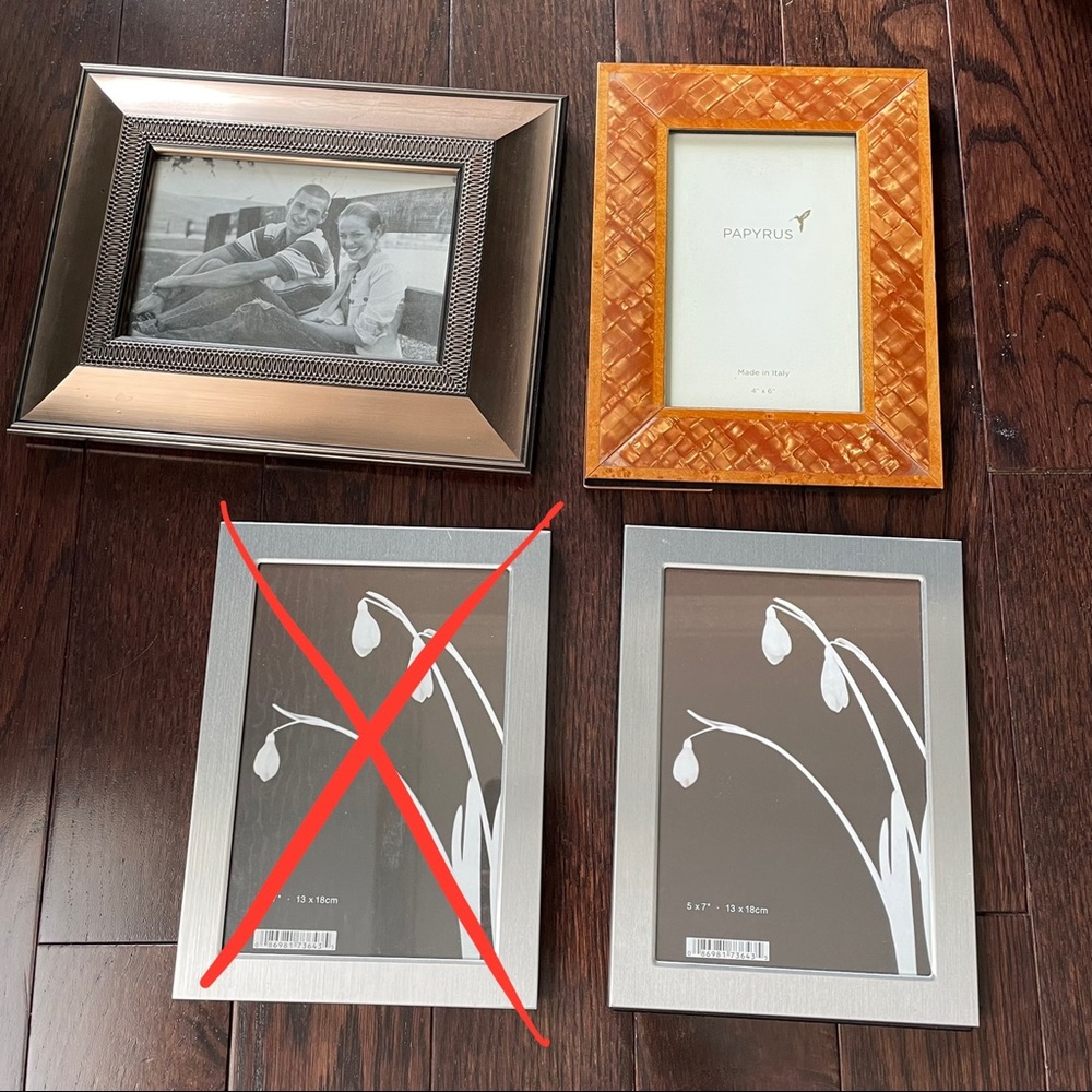 3x photo frames bundle